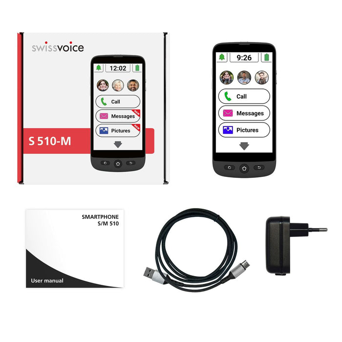 Smartphone Swiss Voice S510-M 5" 2 GB RAM 16 GB Negru