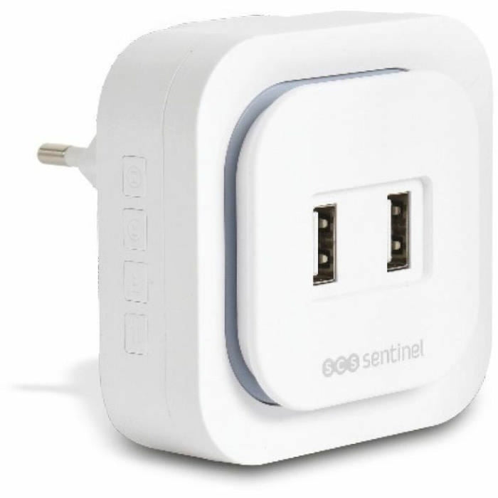 Sonerie Fără Fir cu Buton SCS SENTINEL EcoBell 100 USB x 2 100 m (15 V)