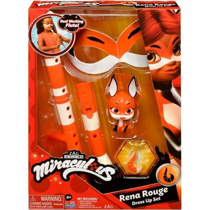 Costum Deghizare pentru Copii Miraculous: Tales of Ladybug & Cat Noir Transformation Set - Rena Rouge Portocaliu 4 Piese