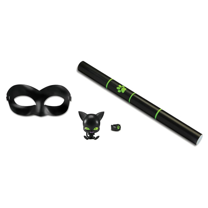 Costum Deghizare pentru Copii Miraculous: Tales of Ladybug & Cat Noir Transformation Set - Cat Noir 4 Piese Negru Multicolor