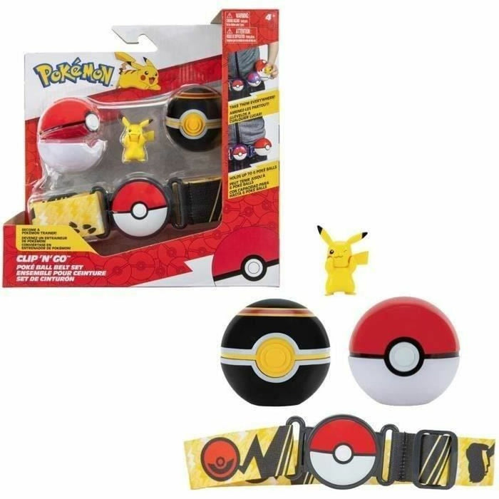 Figurine de Acțiune Bandai Pokémon Clip belt 'N' Go Pikachu