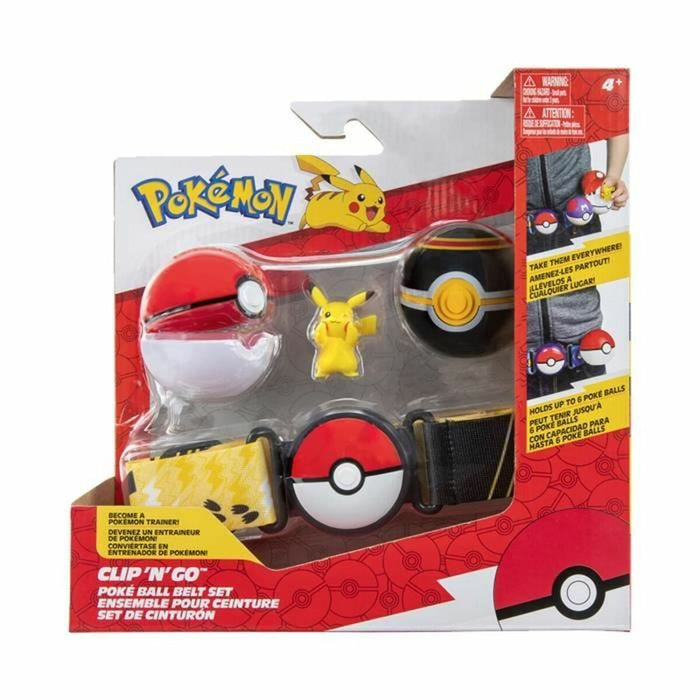 Figurine de Acțiune Bandai Pokémon Clip belt 'N' Go Pikachu