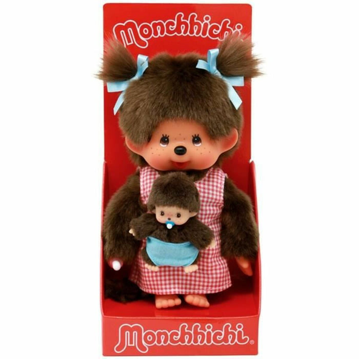 Jucărie de Pluș Bandai Monchhichi Maman & Baby plush 20 cm