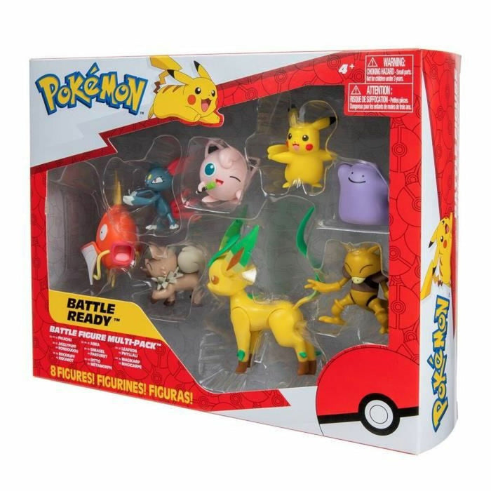 Figurine de Acțiune Pokémon Pikachu, Sneasel, Magikarp, Abra, Rockruff, Ditto, Bayleef & Jigglypuff
