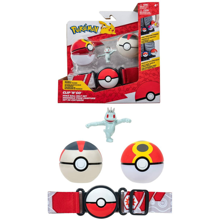 Figurine de Acțiune Pokémon Clip belt 'N' Go - Machop 5 cm
