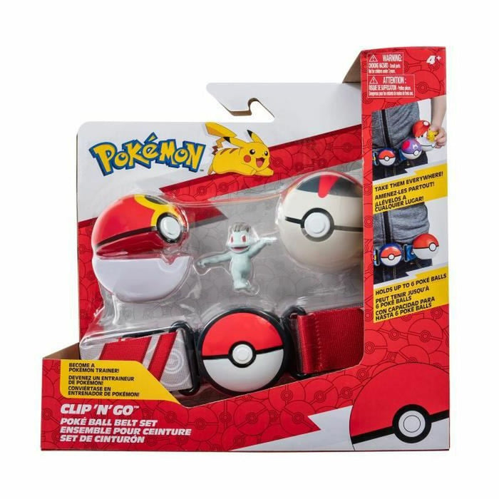 Figurine de Acțiune Pokémon Clip belt 'N' Go - Machop 5 cm