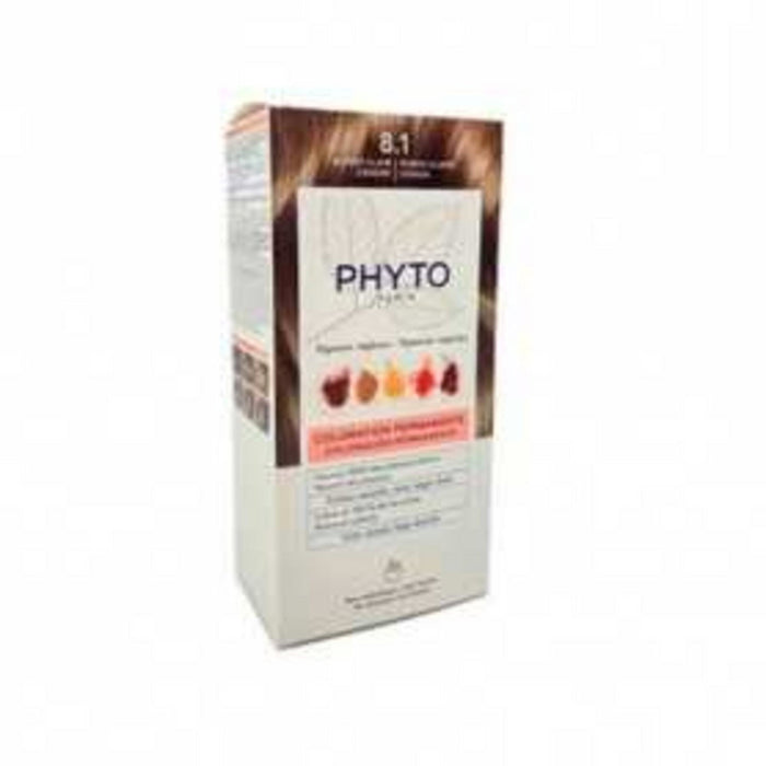 Vopsea permanentă de păr Phyto Color, nuanța 8.1 Blond Clair Cendré, 50 ml