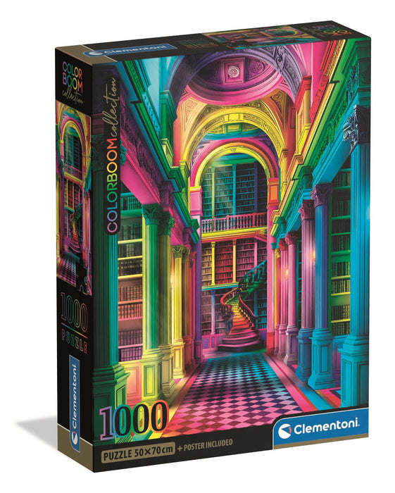 Puzzle Clementoni, colecția Colorboom, Athenaeum, 1000 de piese, 50 × 70 cm