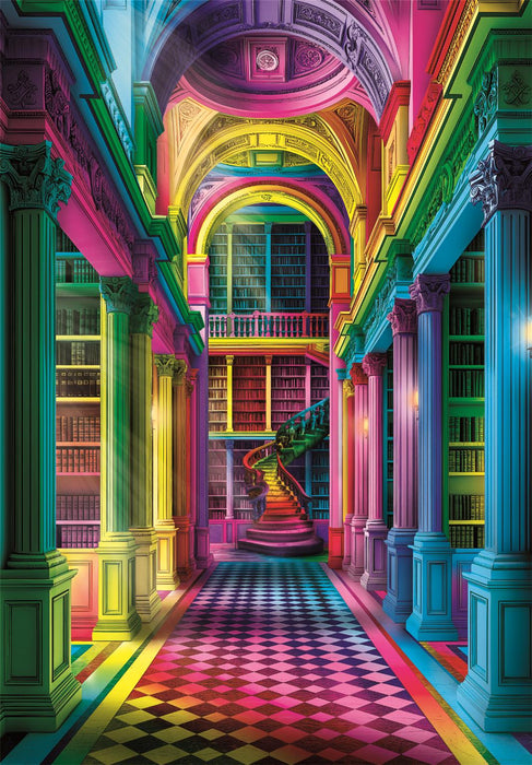 Puzzle Clementoni, colecția Colorboom, Athenaeum, 1000 de piese, 50 × 70 cm