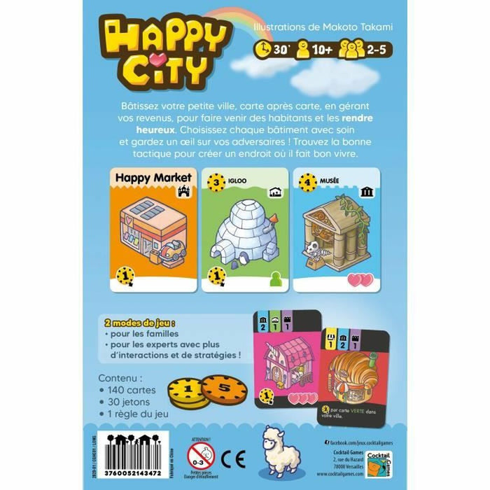 Joc de Masă Asmodee Happy City (FR)