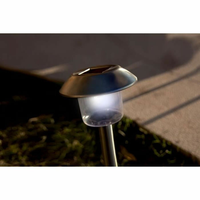 Lampă solară Lumisky Alesia LED Argintiu Oțel inoxidabil Alb rece (8 Unități)