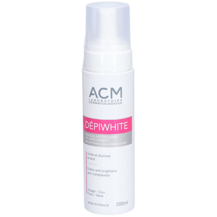 Spumă de curățare Laboratoire ACM Depiwhite Luminare, iluminatoare, pentru față și gât, 200 ml