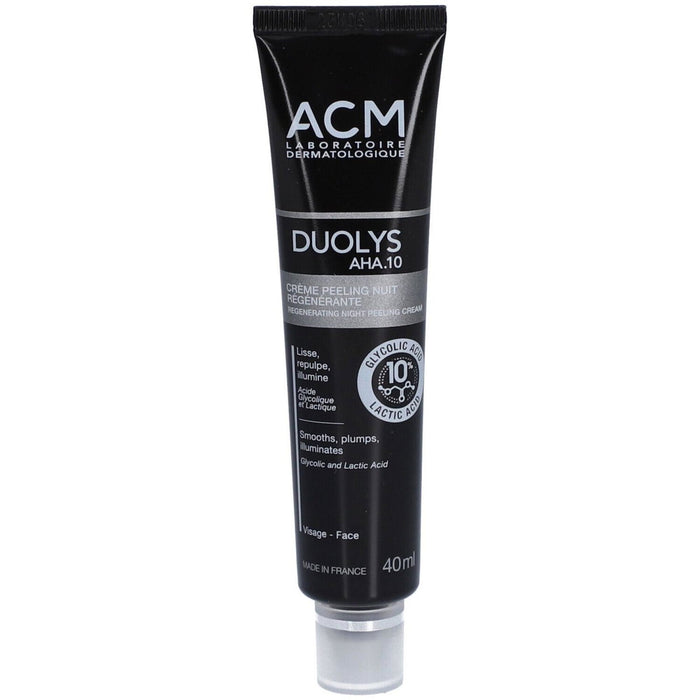 Cremă exfoliantă de noapte Laboratoire ACM Duolys AHA 10, pentru față, 40 ml
