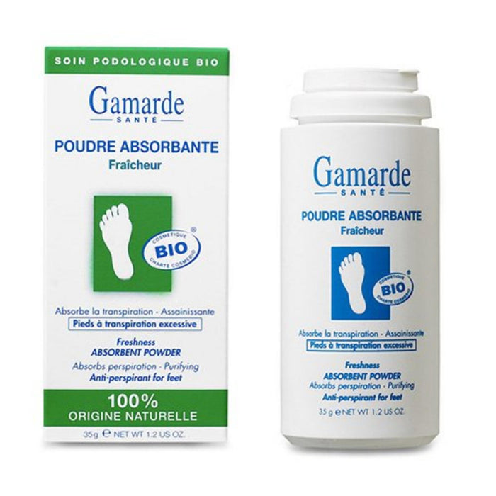 Pudră pentru picioare Gamarde Poudre Absorbante Fraîcheur, bio, antiperspirantă, 35 g