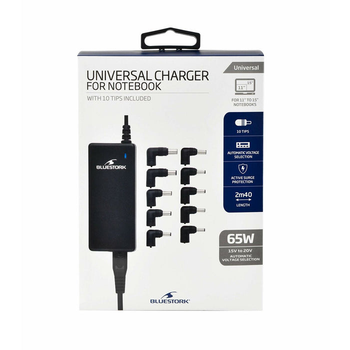 Încărcător pentru Laptop Bluestork BS-PW-NB-65/2 Universal 10 în 1 65 W