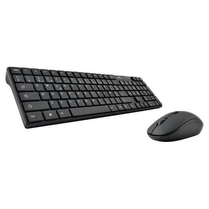 Tastatură și Mouse Bluestork BLU3760162063431 AZERTY Negru