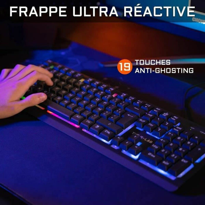 Tastatură Gaming The G-Lab Iridium AZERTY
