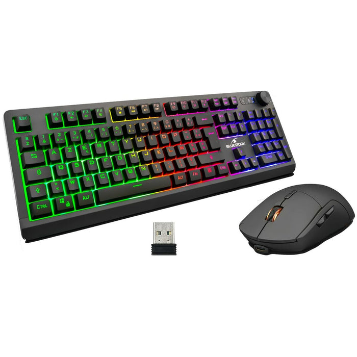 Tastatură și Mouse Bluestork Souris sans fil Negru
