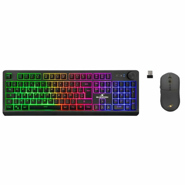 Tastatură și Mouse Bluestork Souris sans fil Negru