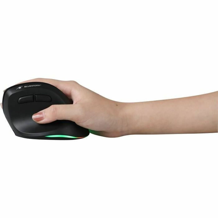 Mouse Bluetooth Fără Fir Bluestork M-WL-ERGO-LUMI Negru