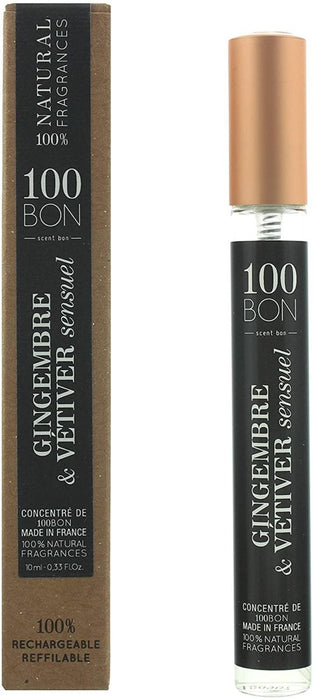 Apă de parfum 100 Bon Gingembre & Vetiver Sensuel, unisex, 10 ml