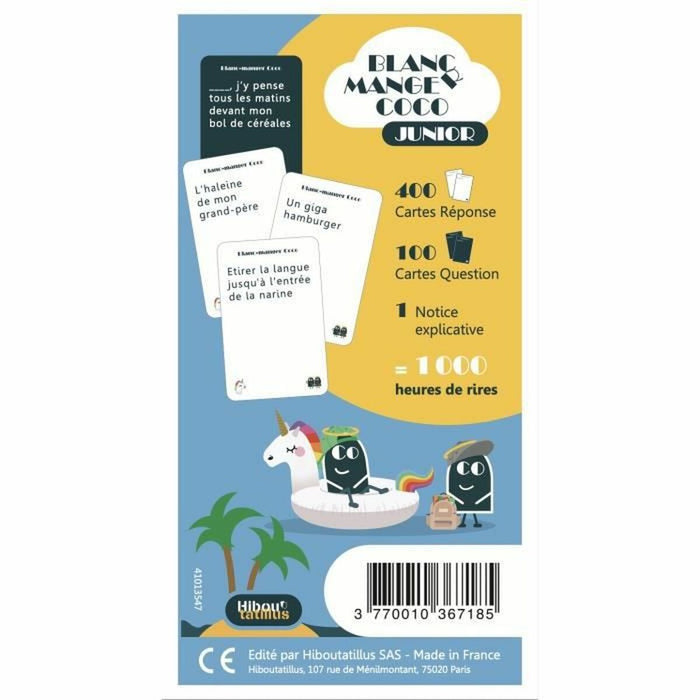 Joc deîntrebări și răspunsuri Blanc-Manger Coco Junior - La Maitresse en Maillot de Bain (FR)