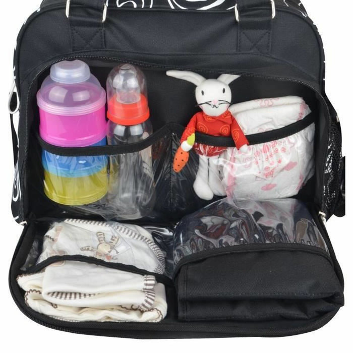 Geantă pentru scutece Baby on Board Negru