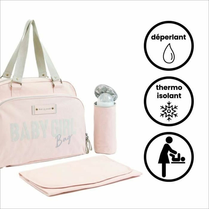 Geantă pentru scutece Baby on Board Simply Babybag Roz