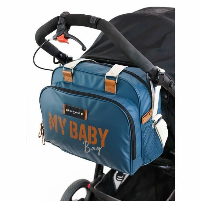 Geantă pentru scutece Baby on Board Simply Albastru