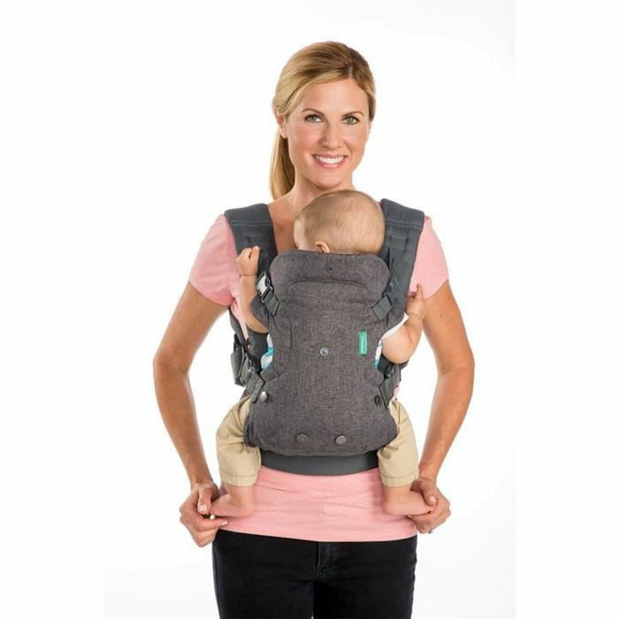 Rucsac port bebe Infantino Flip Ergo Gri + 0 Luni