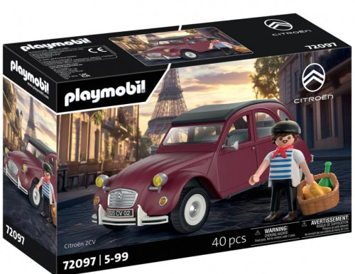 Set de joacă Playmobil, Citroën 2CV, 40 de piese, 5+ ani