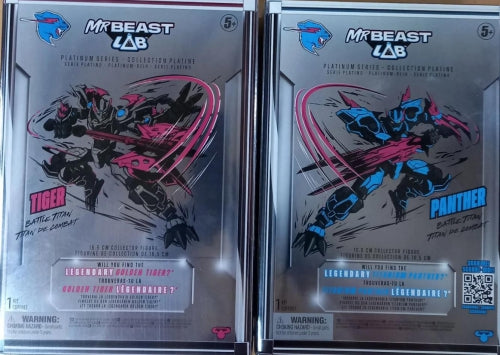 Figurină de acțiune Moose MrBeast Lab Platinum Series Battle Titan, diverse modele, 5+ ani
