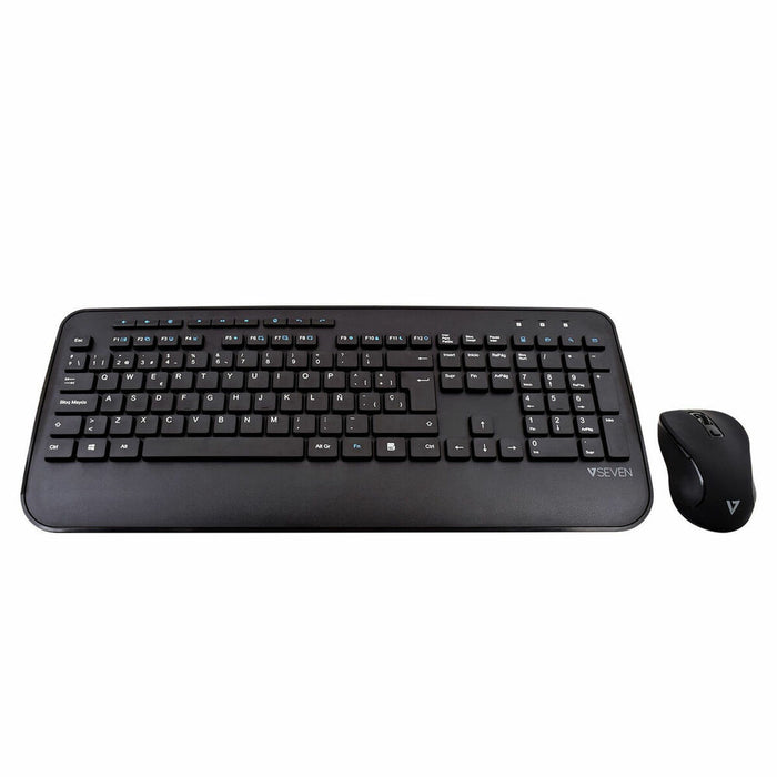 Tastatură și Mouse V7 CKW300ES Qwerty Spaniolă Spaniolă