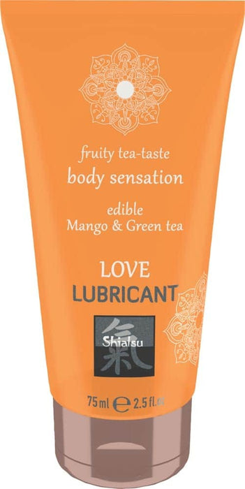 Lubrifiant pe bază de apă, Shiatsu, aromă de mango și ceai verde, 75 ml