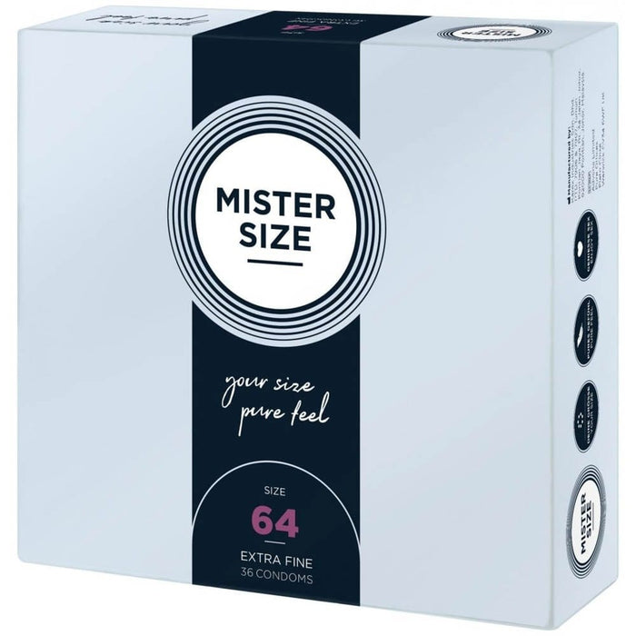 Prezervative, Mister Size, lățime nominală 64 mm, 36 buc
