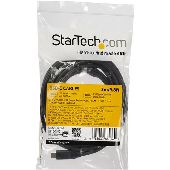 Cablu USB-C Startech USB2C5C3M Negru