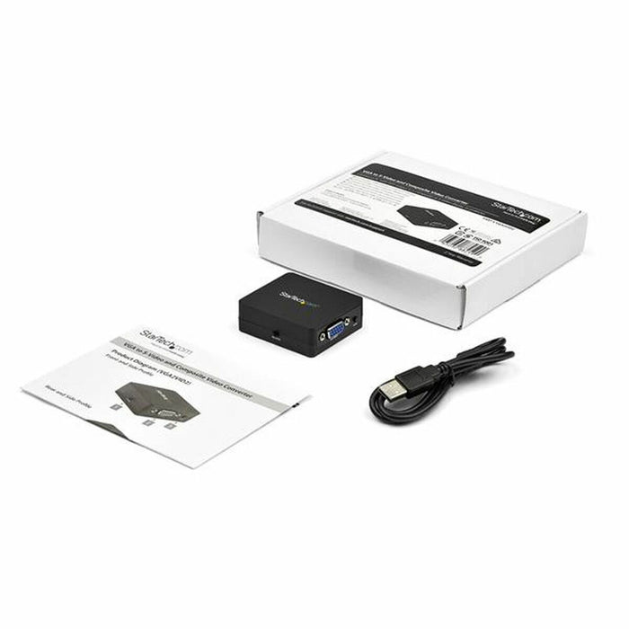 Adaptor VGA la RCA Startech VGA2VID2 Negru