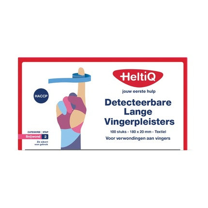 Plasturi detectabili pentru degete Heltiq, textile, 180x20mm