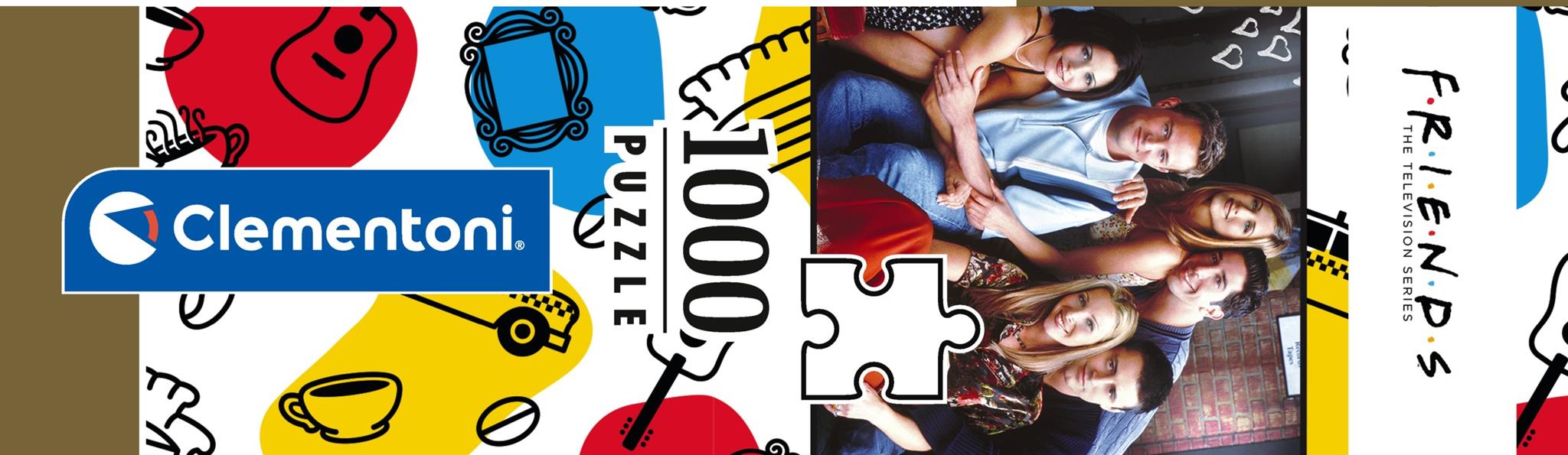 Puzzle Clementoni Compact Friends, 1000 de piese, 50 × 70 cm