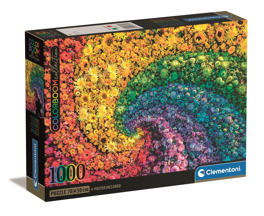Puzzle Clementoni, colecția Colorboom, Whirl, 1000 piese, 70 x 50 cm