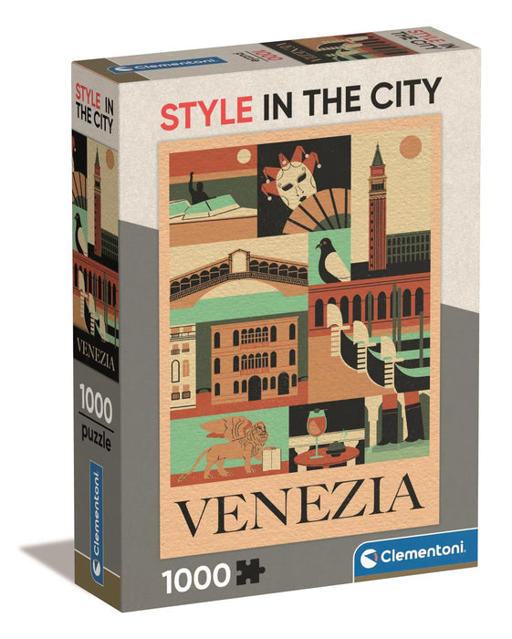 Puzzle Clementoni, colecția Compact, Style in the City Venezia, 1000 de piese