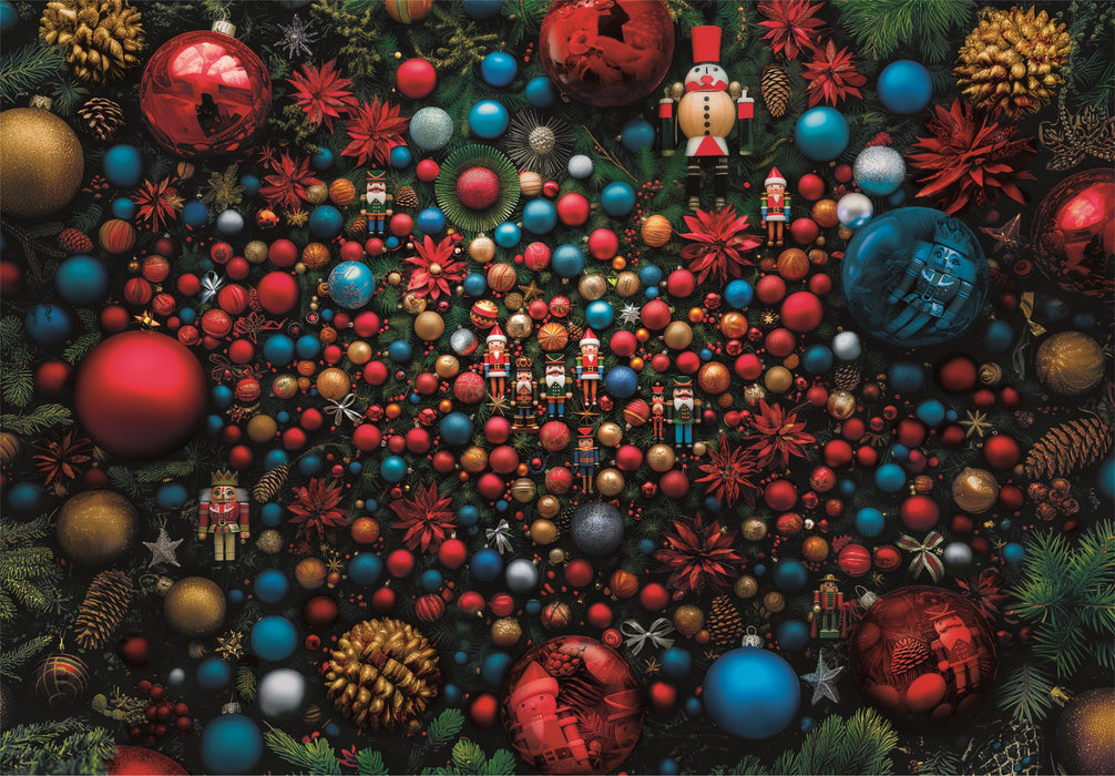Puzzle Clementoni, colecția Classic Christmas, Impossible Christmas Vibes, 1000 piese, 70 × 50 cm