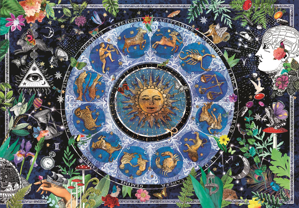 Puzzle Clementoni, colecția Compact, Astrological Chart, 1000 piese, 70 × 50 cm