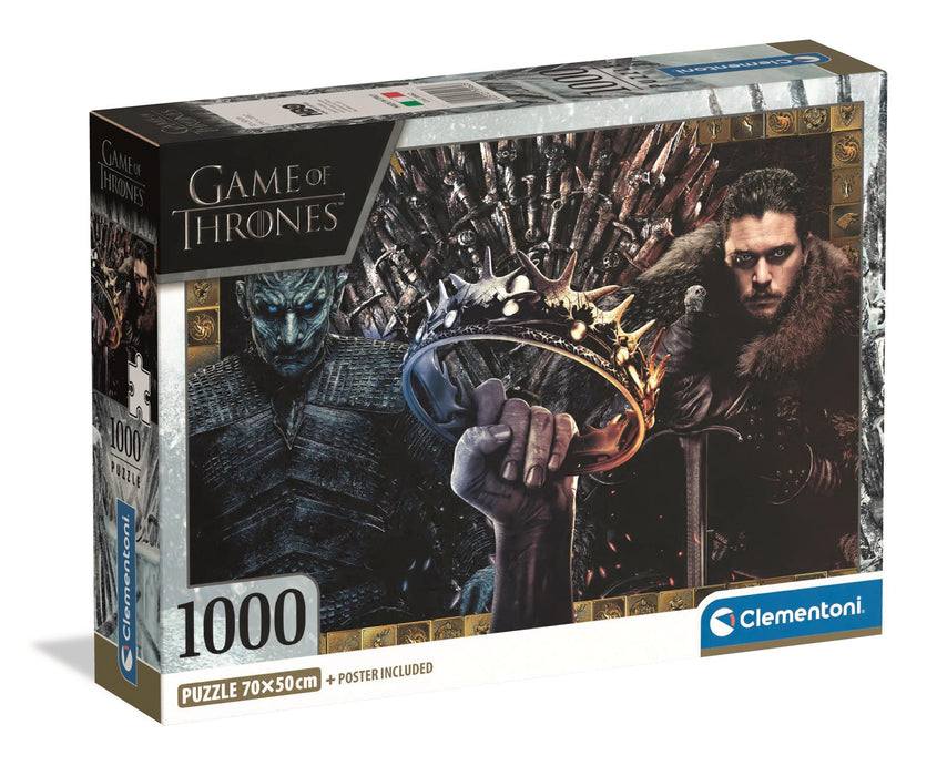 Puzzle Clementoni, colecția Compact, Game of Thrones, 1000 piese, 70 × 50 cm