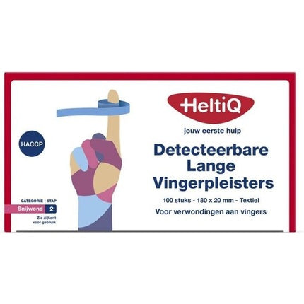 Plasturi detectabili pentru degete Heltiq, textile, 180x20mm