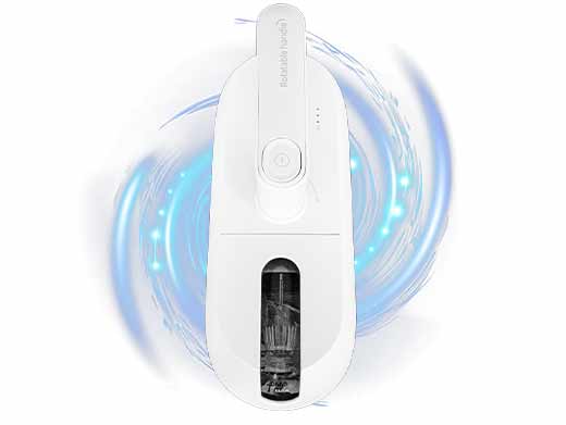 Aspirator de mână sterilizator Cecotec EVVO Ai Pure, 110 W, 7.500 Pa, recipient 350 ml, filtru HEPA și MIF