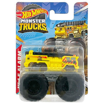 Mașinuță Mattel Hot Wheels Monster Trucks, 5 Alarm Yellow, scara 1:70, 3+ ani