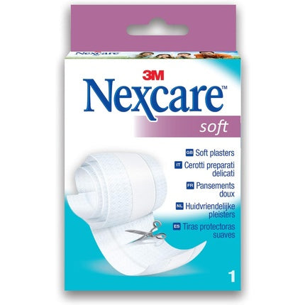 Bandaj medical Nexcare Soft, alb, 8 cm x 1 m