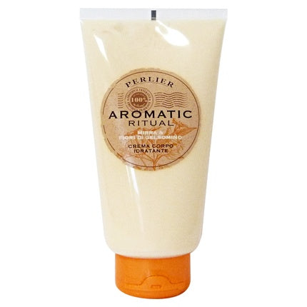 Cremă Hidratantă Perlier, Aromatic Myrrh, 250ml, Tub Bej cu Capac Portocaliu