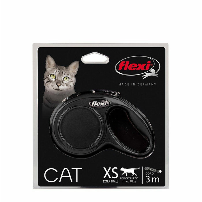 Lesă de pisică Flexi XS Negru